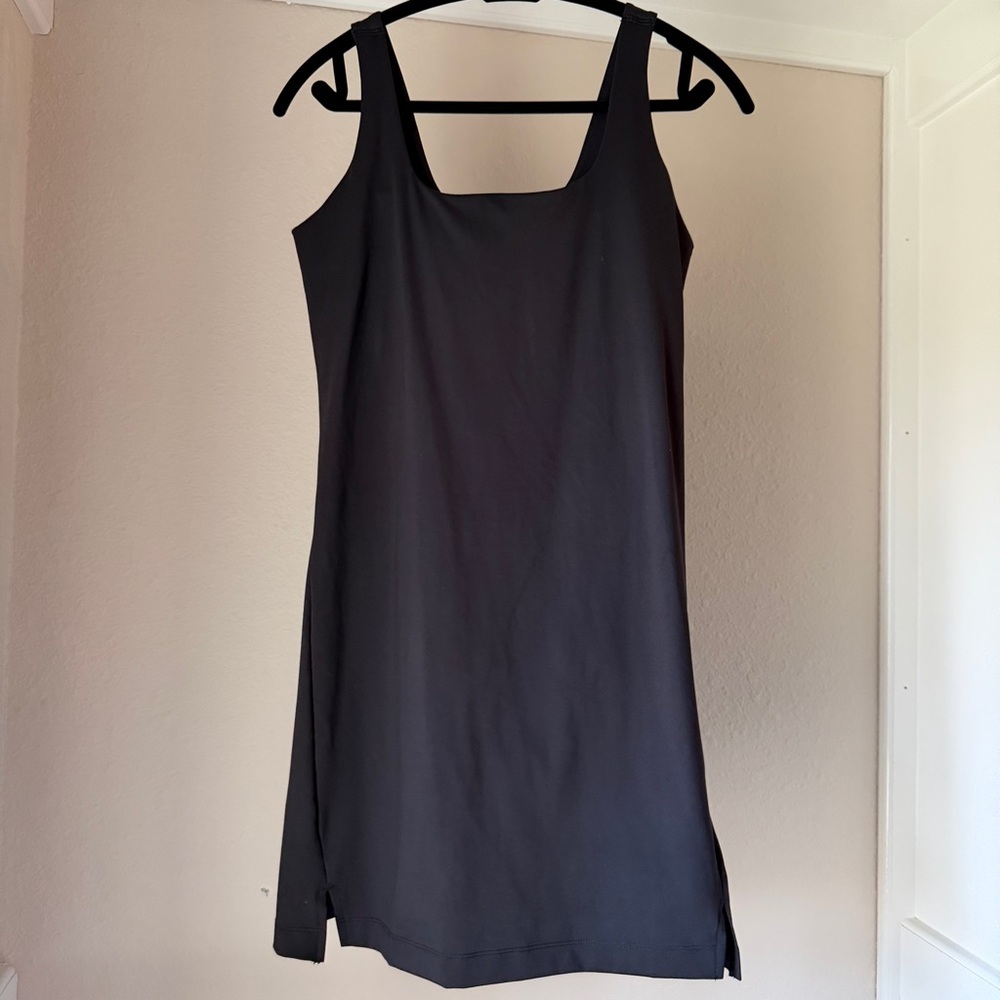 Black athletic dress with built in shorts